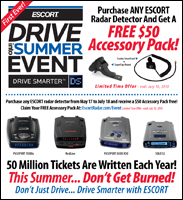 Escort Radar Detector Drive into Summer Event