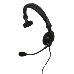 Kenwood KHS-7A Single Muff Headset w/Boom Mic & In-line PTT
