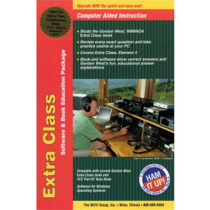 Gordon West Extra Class Manual (2012-16) w/ HamStudy Software