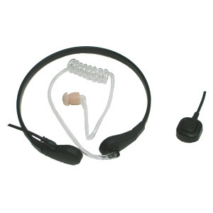 XLT TM100-MB1 Throat Mic with Finger PTT Mic