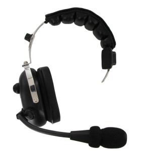 XLT HS400 Heavy Duty Single Muff Headset with PTT and Mic