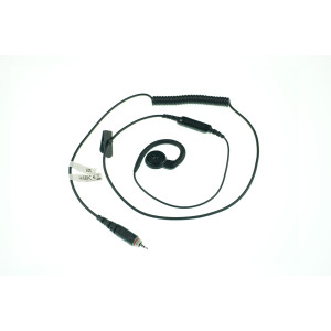 Motorola 1-Wire Swivel Earpiece with Inline PTT and Coil Cord for CLPe Series Radios - PMLN8077