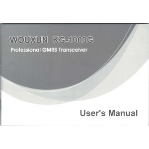 Wouxun KG-1000G User Manual
