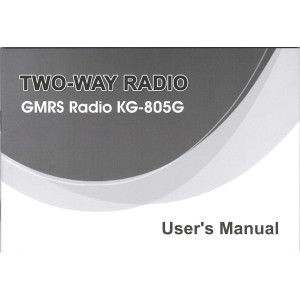 Wouxun KG-805G User Manual