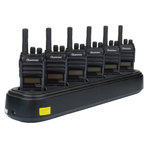 Wouxun KG-S86B Business Two Way Radio Six Pack + Multi-Charger