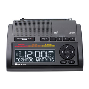 Midland WR400 Deluxe NOAA Weather Radio w/Alarm Clock