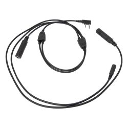 Wouxun Aviation Headset Adapter w/ PTT Connector