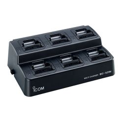 Icom BC-121NS Multi-Unit (6) Desktop Charger For Icom IC-F9011T/S/B, IC-F9021T/S/B series radios
