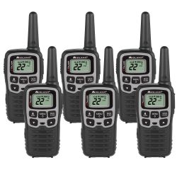 Midland X-TALKER T51BLKVP Two Way Radios 6-Pack