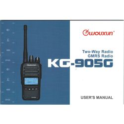 Wouxun KG-905G User Manual
